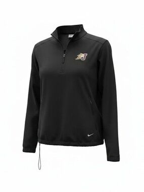 Nike Golf Black 1/4 Zip Pullover Jacket Logo Size S